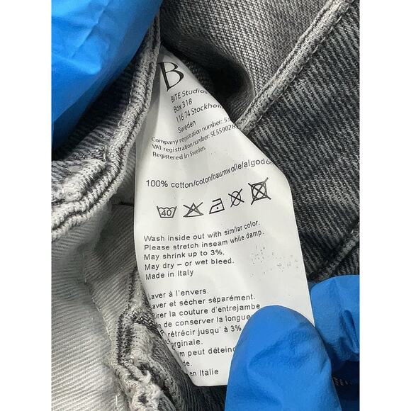 Bite Studios Grey Wide Leg Grey Jeans 24 X 29 - Picture 5 of 5